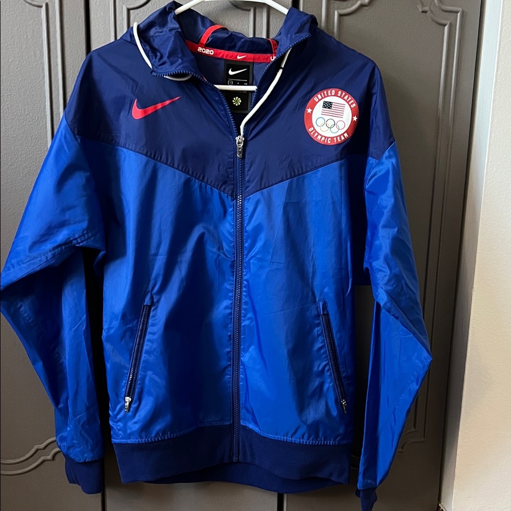 Nike Blue and Navy Team USA Jacket